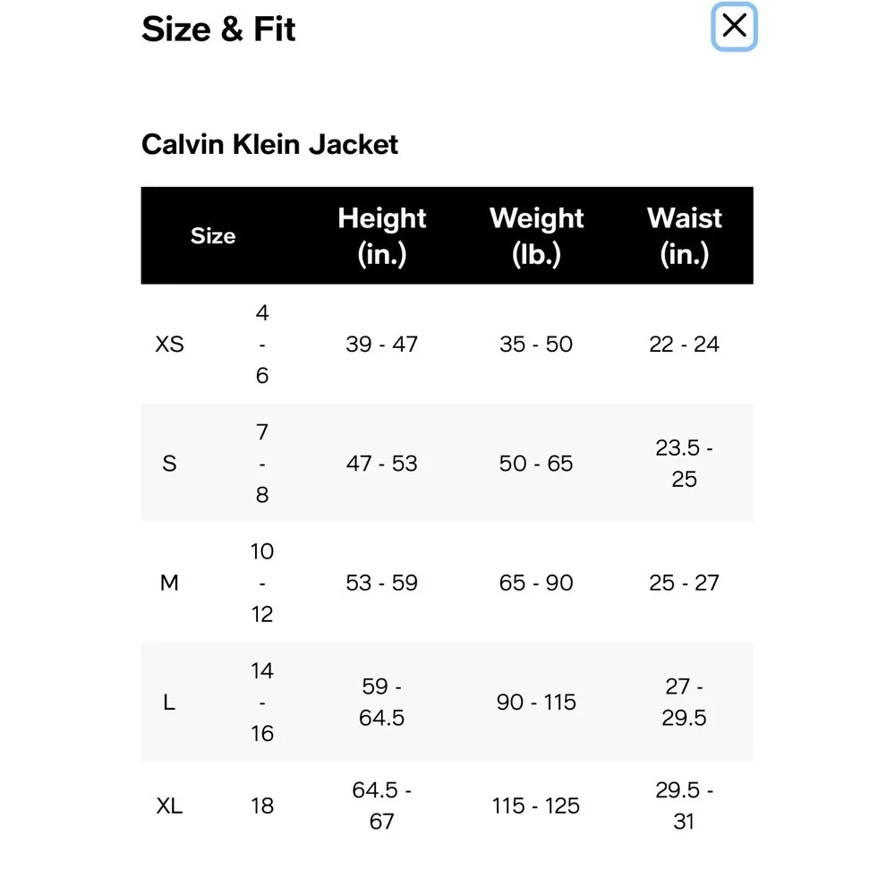 Calvin Klein Boys' Slim-Fit Stretch Suit Jacket Size 12 — Used